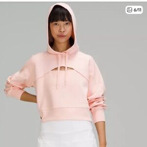 NWT Lululemon athletica Get Centered Hoodie in Pink Mist in size USW 12